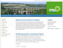 Tablet Screenshot of gruene-vogtland.de